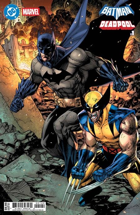 DC Comics, Inc. DC Marvel Batman Deadpool #1 Cover K Jim Lee Batman Wolverine Card Stock Variant