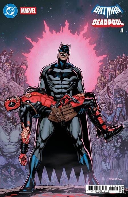 DC Comics, Inc. DC Marvel Batman Deadpool #1 Cover R Ryan Sook Crisis On Infinite Earths 7 Homage Variant