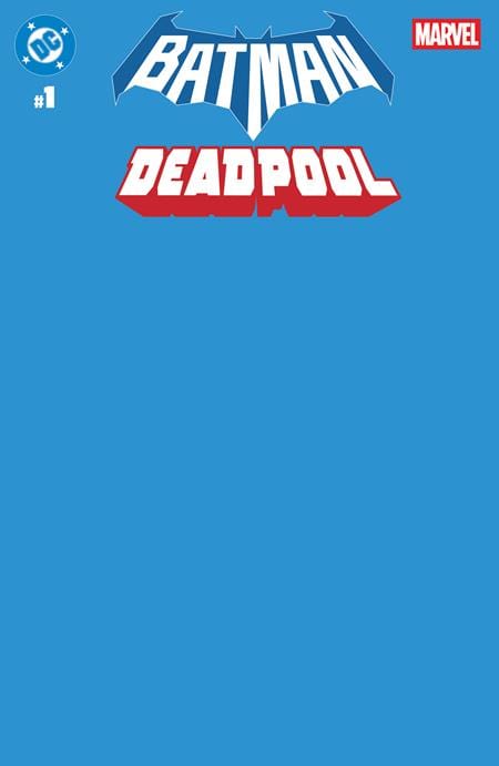 DC Comics, Inc. DC Marvel Batman Deadpool #1 Cover U Blue Blank Card Stock Variant