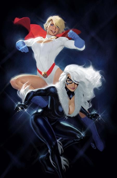 DC Comics, Inc. DC Marvel Superman Spider-Man #1 (One Shot) Cover V David Talaski Power Girl & Black Cat Card Stock Variant