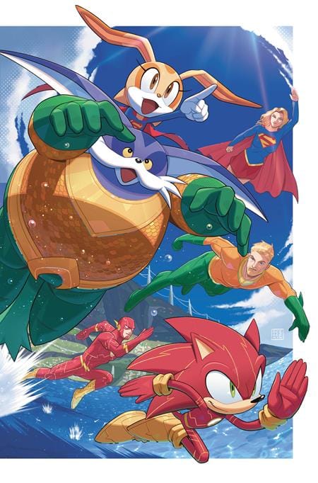 DC Comics, Inc. DC x Sonic The Hedgehog Metal Legion #5 (of 5) Cover B Min Ho Kim Card Stock Variant