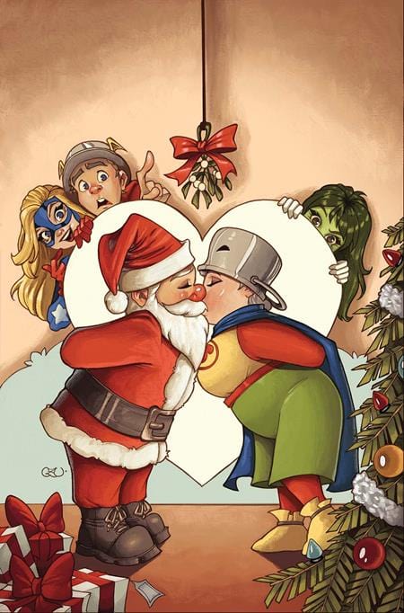 DC Comics, Inc. DCs I Saw Ma Hunkel Kissing Santa Claus #1 Cover A Chrissie Zullo