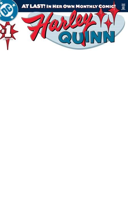 DC Comics, Inc. Harley Quinn #1 Facsimile Edition Cover B Blank Card Stock Variant