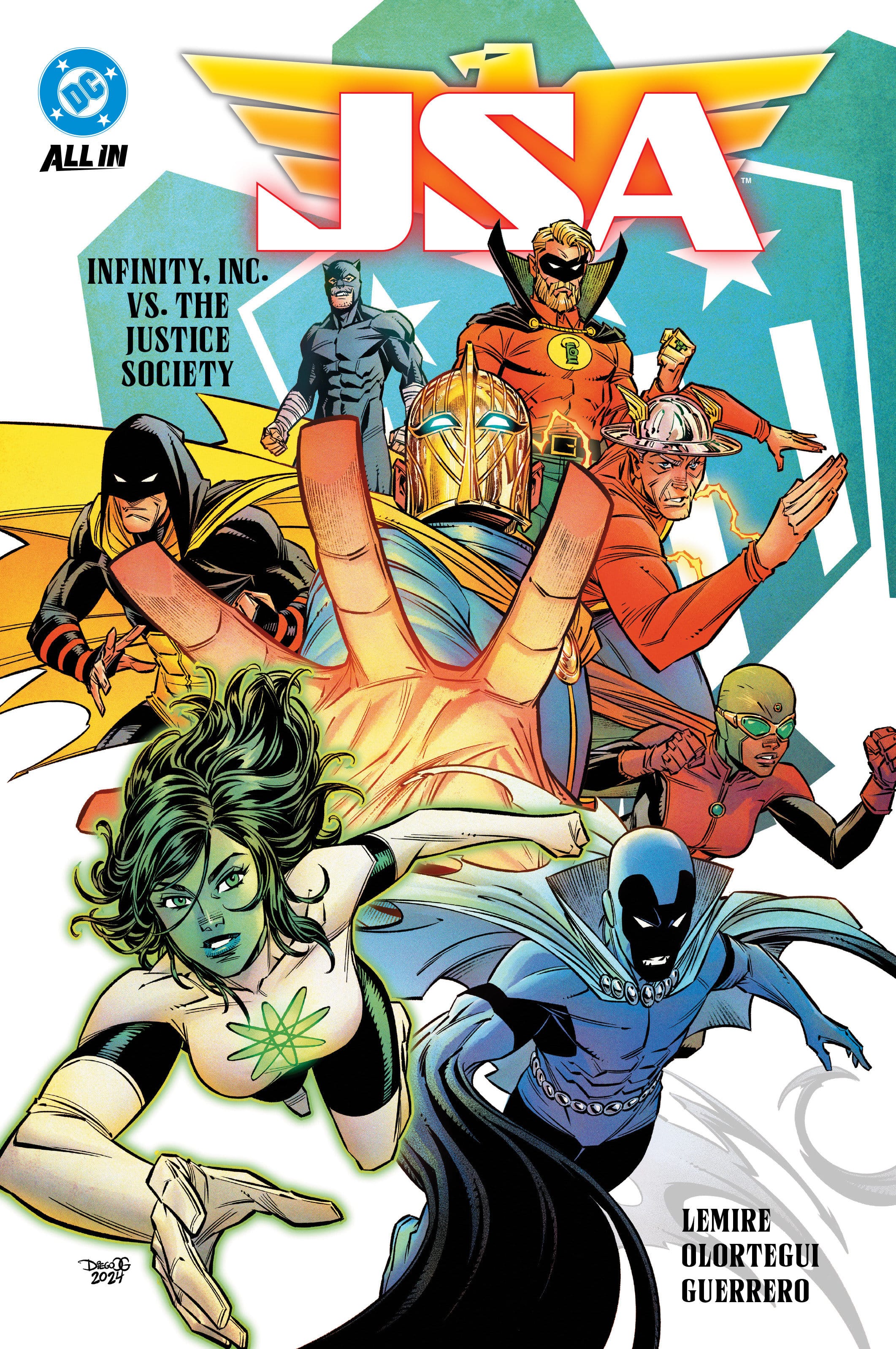 DC Comics, Inc. JSA Vol. 1: Infinity, Inc vs. The Justice Society Hardcover
