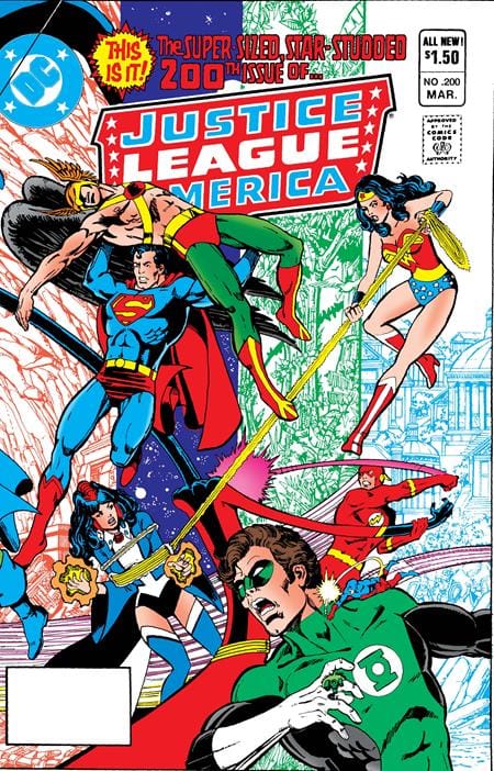 DC Comics, Inc. Justice League Of America #200 Facsimile Edition Cover A George Perez