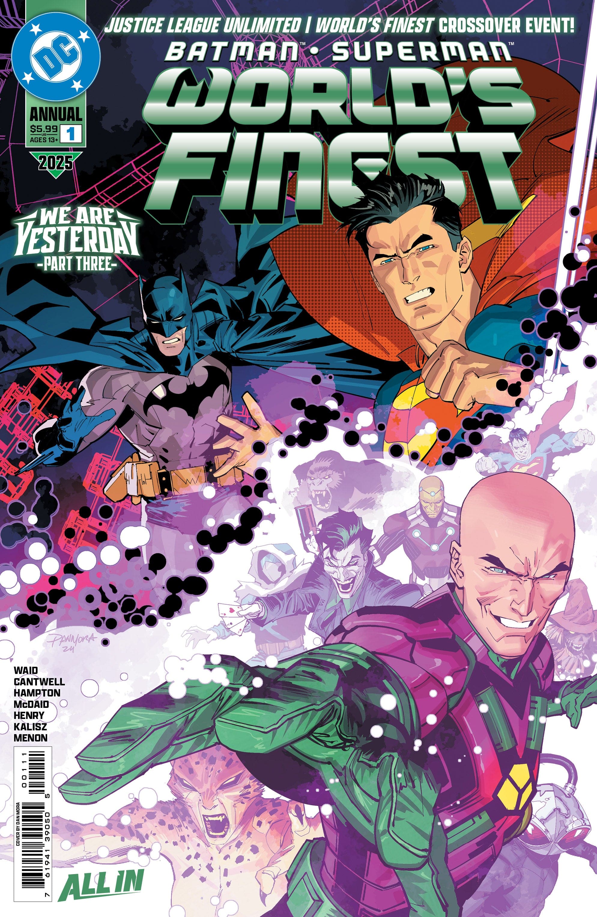 DC Comics, Inc. Justice League Unlimited World's Finest We Are Yesterday Cover A Dan Mora Complete Set of 6