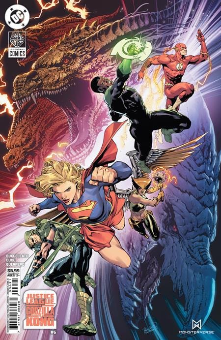 DC Comics, Inc. Justice League Vs Godzilla Vs Kong 2 #7 (Of 7) Cover B Kevin Maguire Card Stock Variant