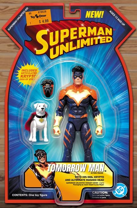 DC Comics, Inc. Superman Unlimited #20 Cover C Jason Geyer Tomorrow Man And Krypto Action (Figure) Comics Card Stock Variant