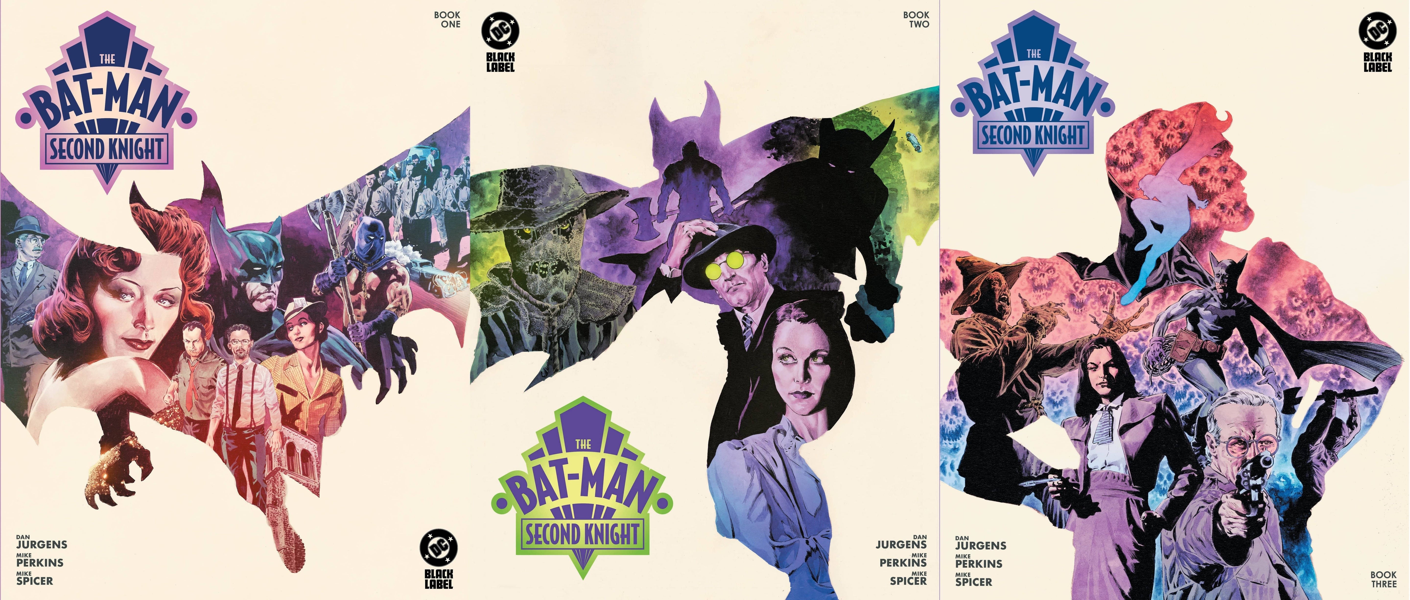 DC Comics, Inc. The Bat-Man Second Knight #1 2 3 Cover A Mike Perkins Set (Mature)