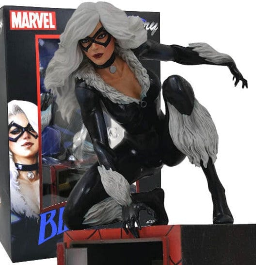 Diamond Select Toys Marvel Gallery Comic Black Cat Statue Diorama