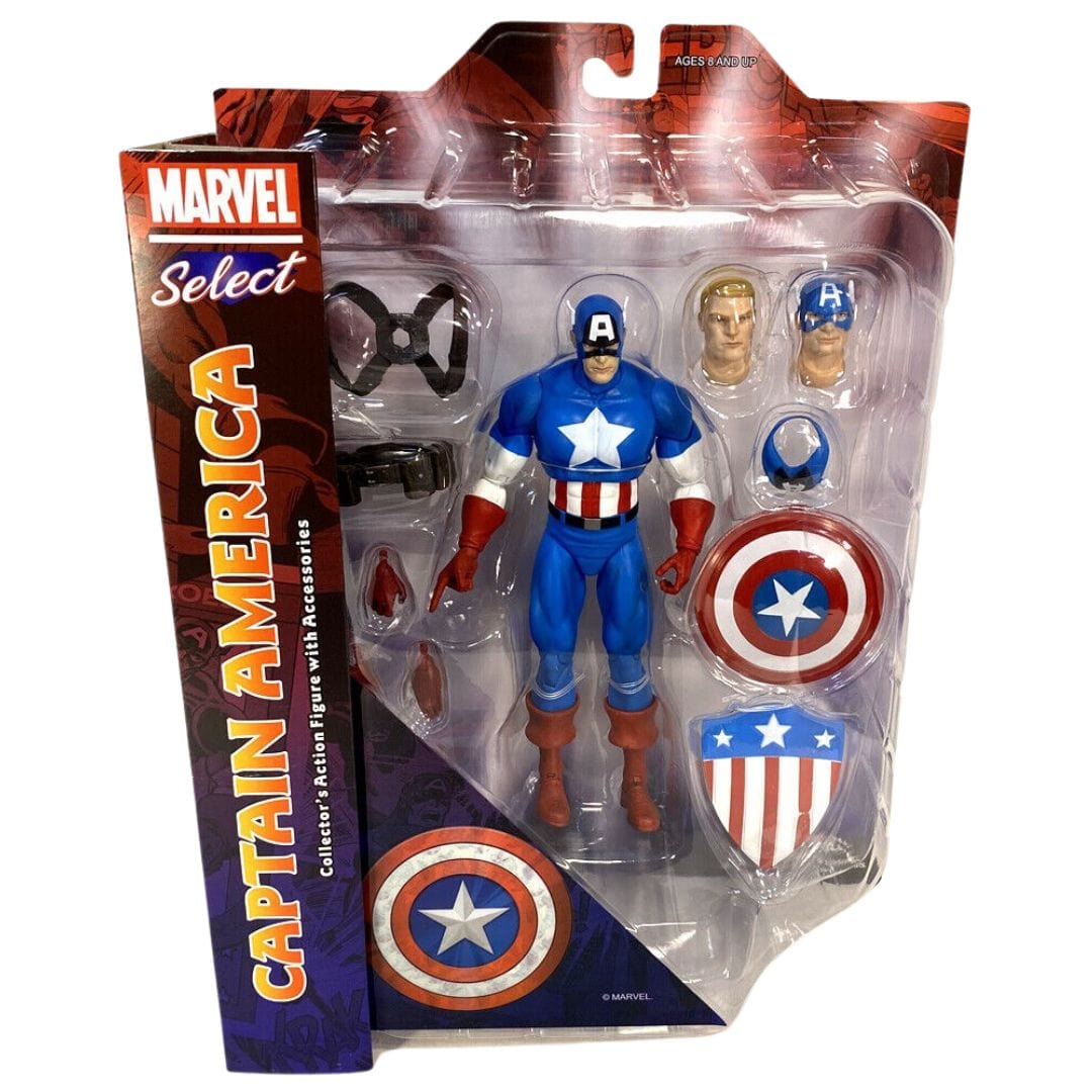 Diamond Select Toys Marvel Select Classic Captain America Action Figure