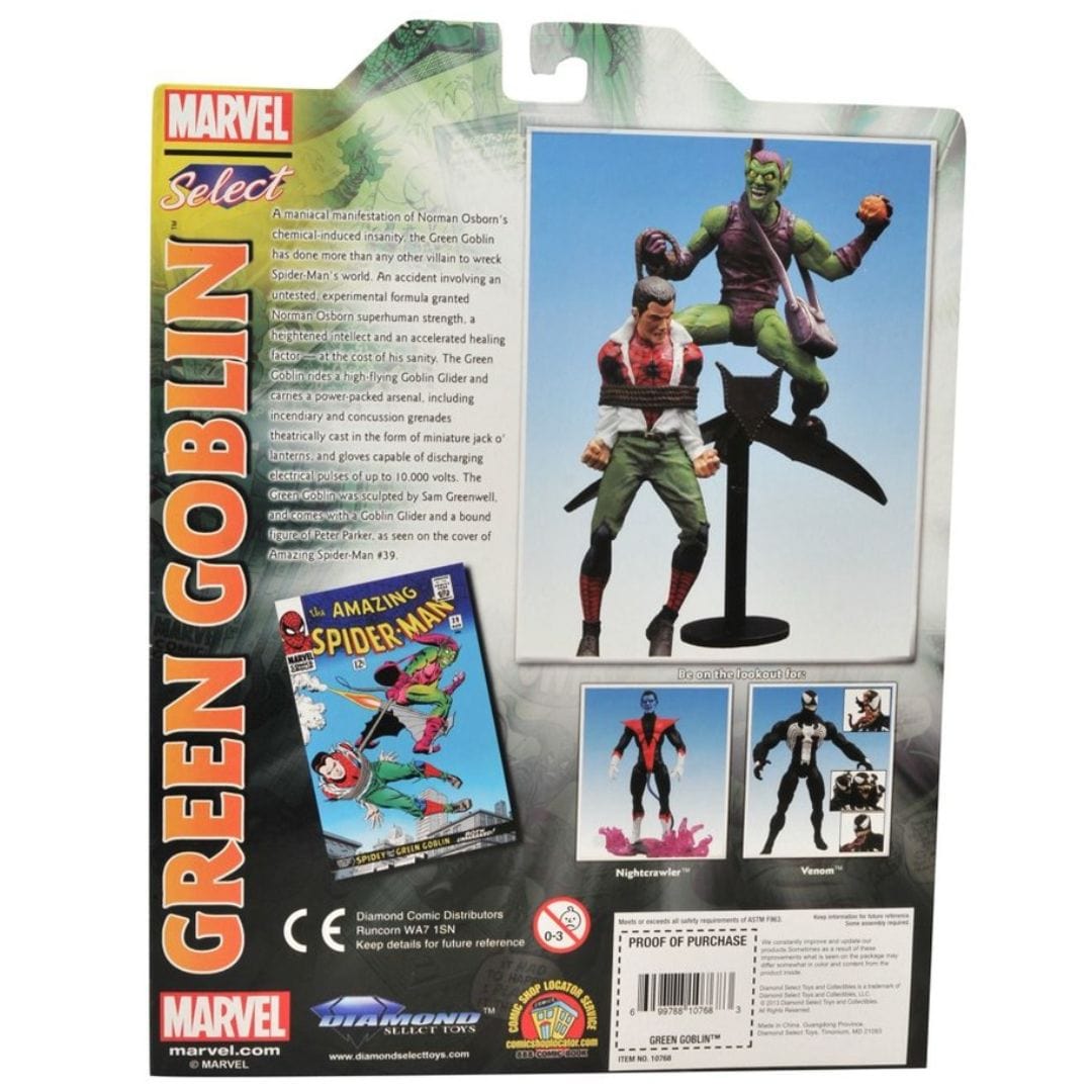 Diamond Select Toys Marvel Select Classic Green Goblin vs. Spider Man Action Figures