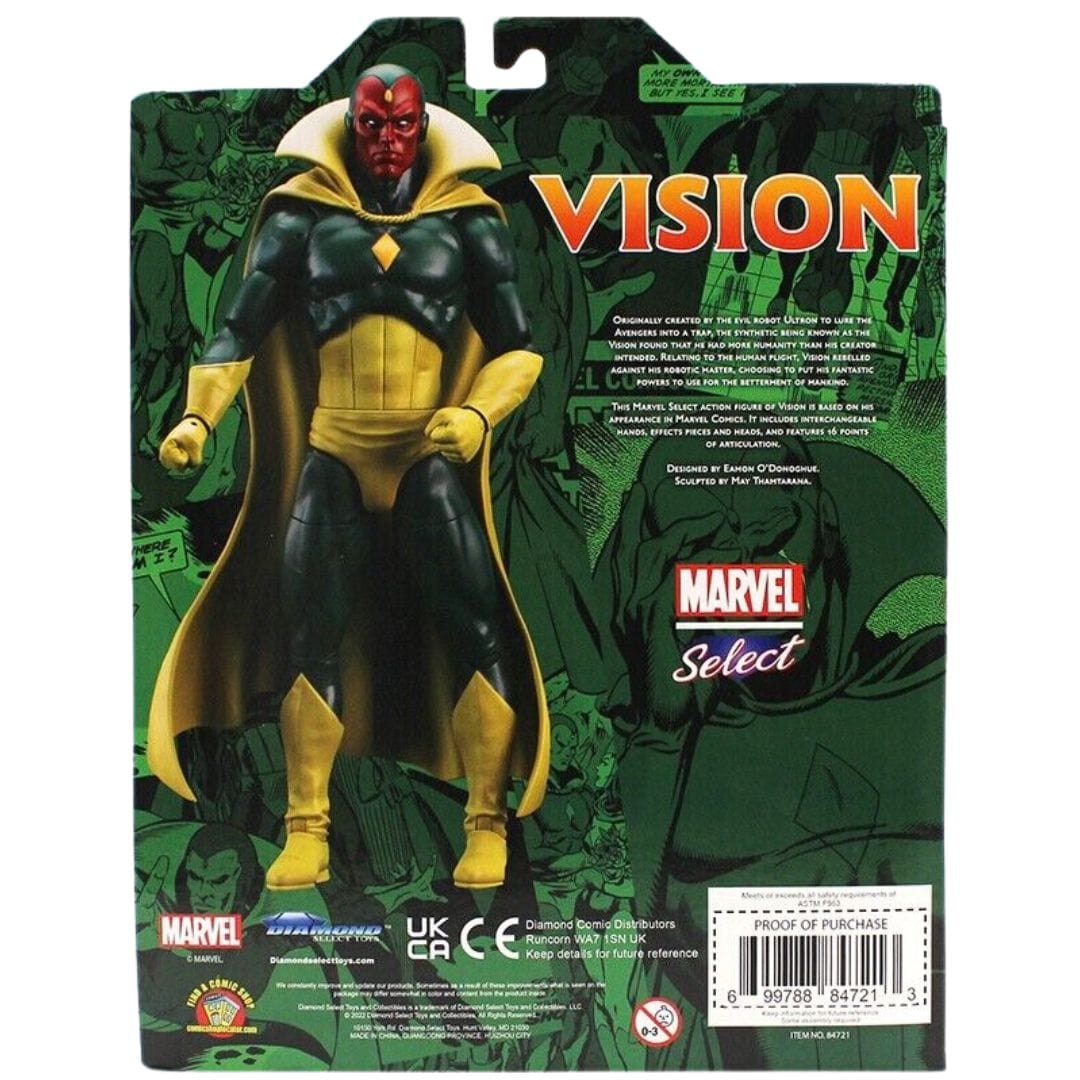 Diamond Select Toys Marvel Select Comic Vision Action Figure