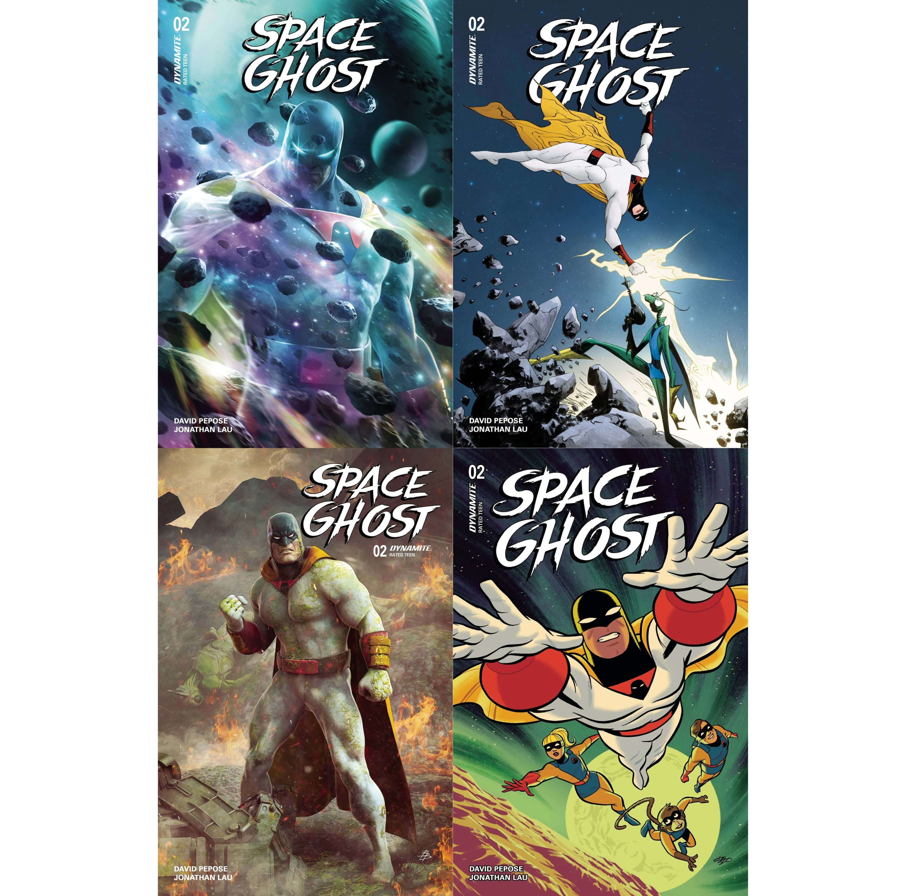 Dynamite Comics Space Ghost #2 (2024) Cover A B C D Set