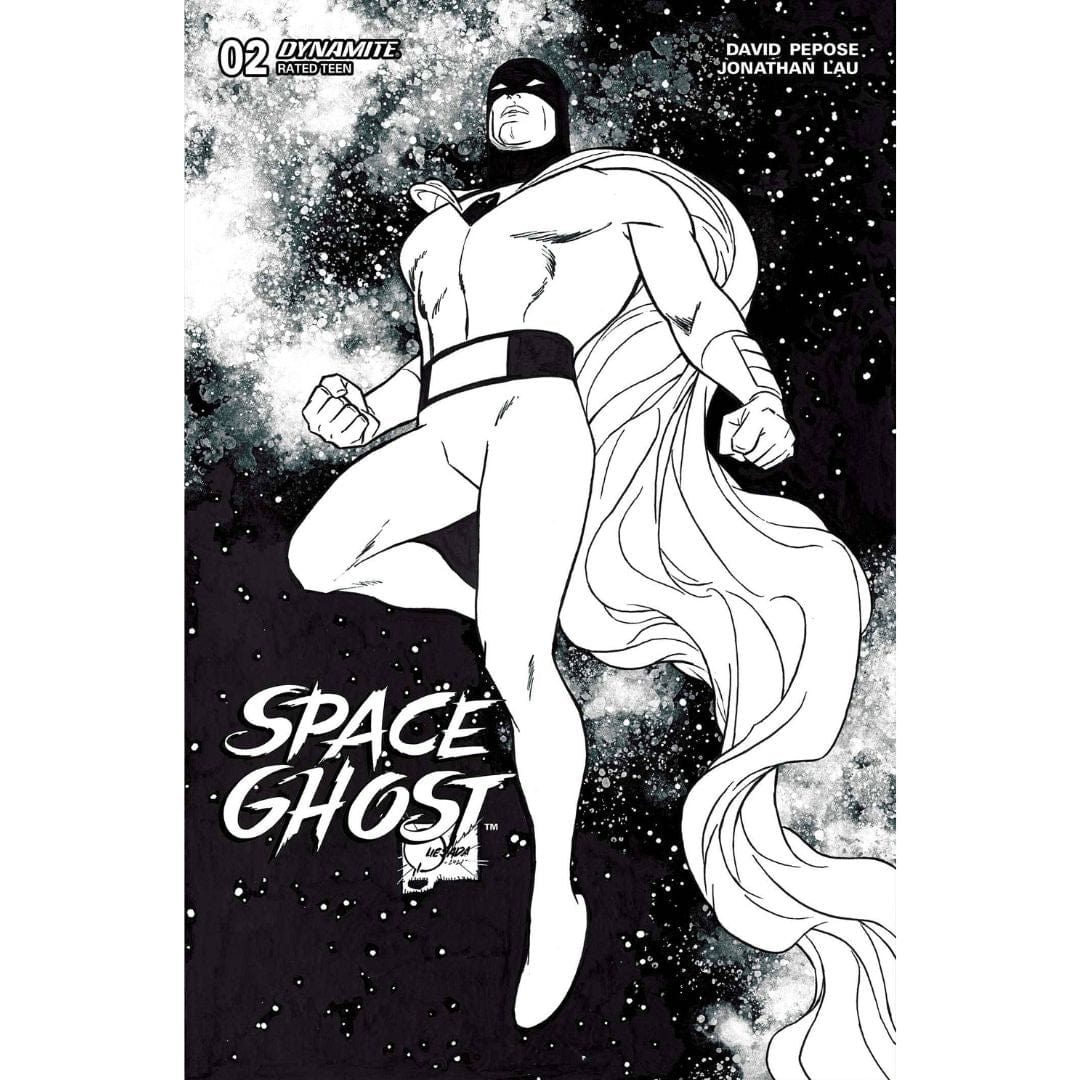 Dynamite Comics Space Ghost #2 (2024) Cover T Color U Black & White Quesada Original Set