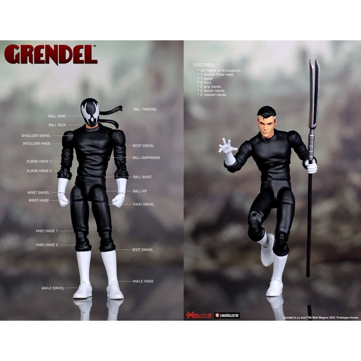 Executive Replicas Grendel 1:12 Scale Action Figure