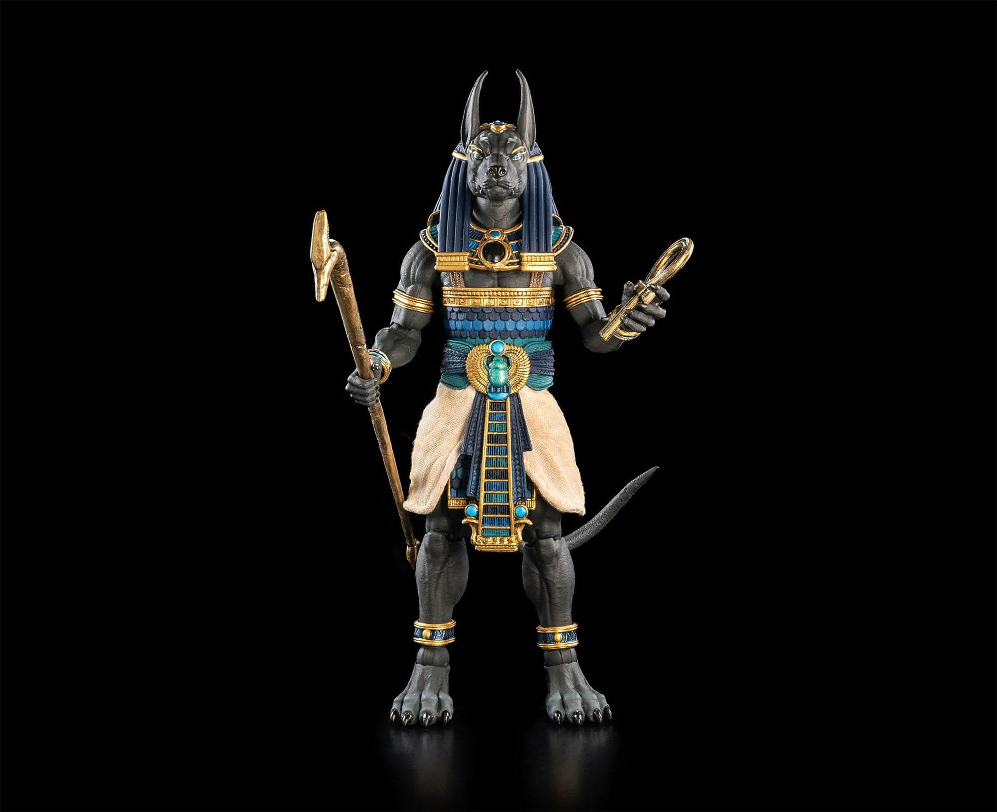 Four Horsemen Studios Figura Obscura Anubis (Black and Blue) Action Figure