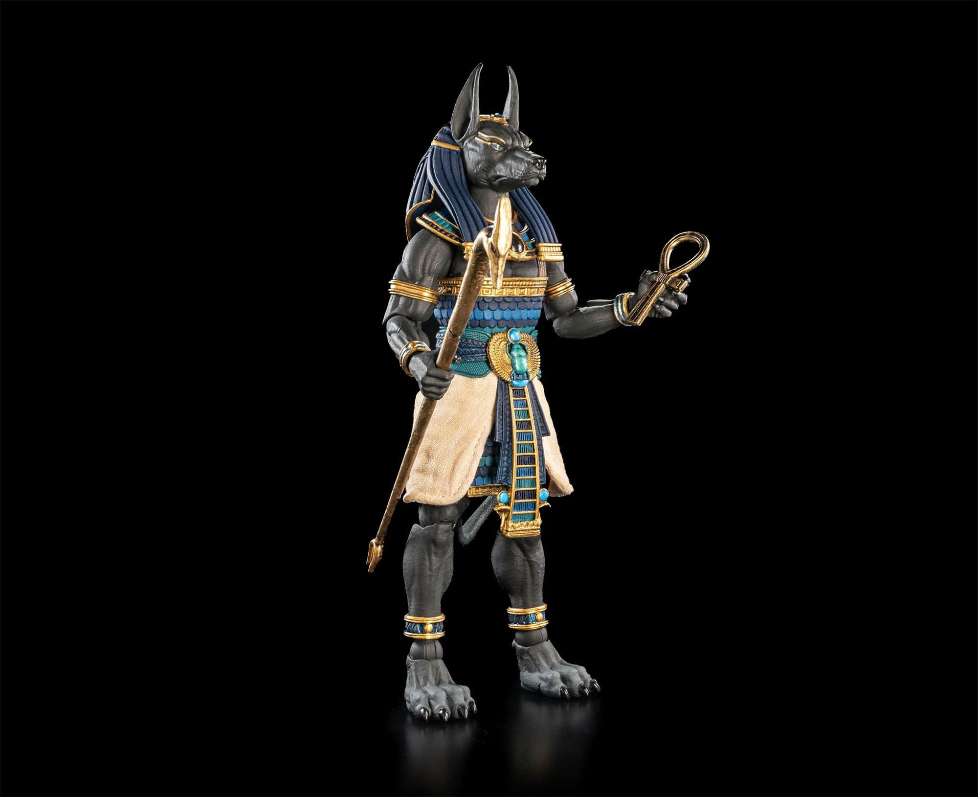 Four Horsemen Studios Figura Obscura Anubis (Black and Blue) Action Figure