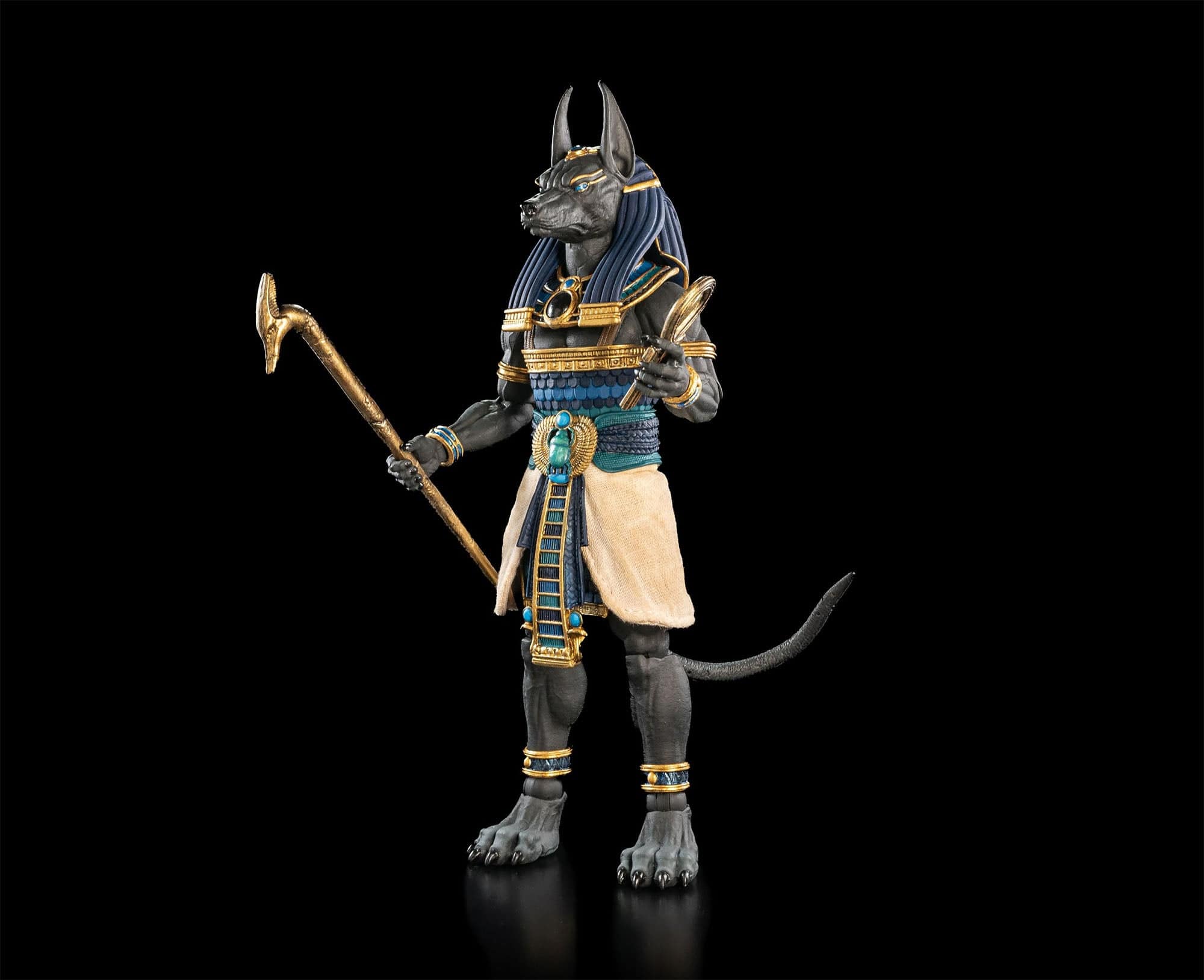 Four Horsemen Studios Figura Obscura Anubis (Black and Blue) Action Figure