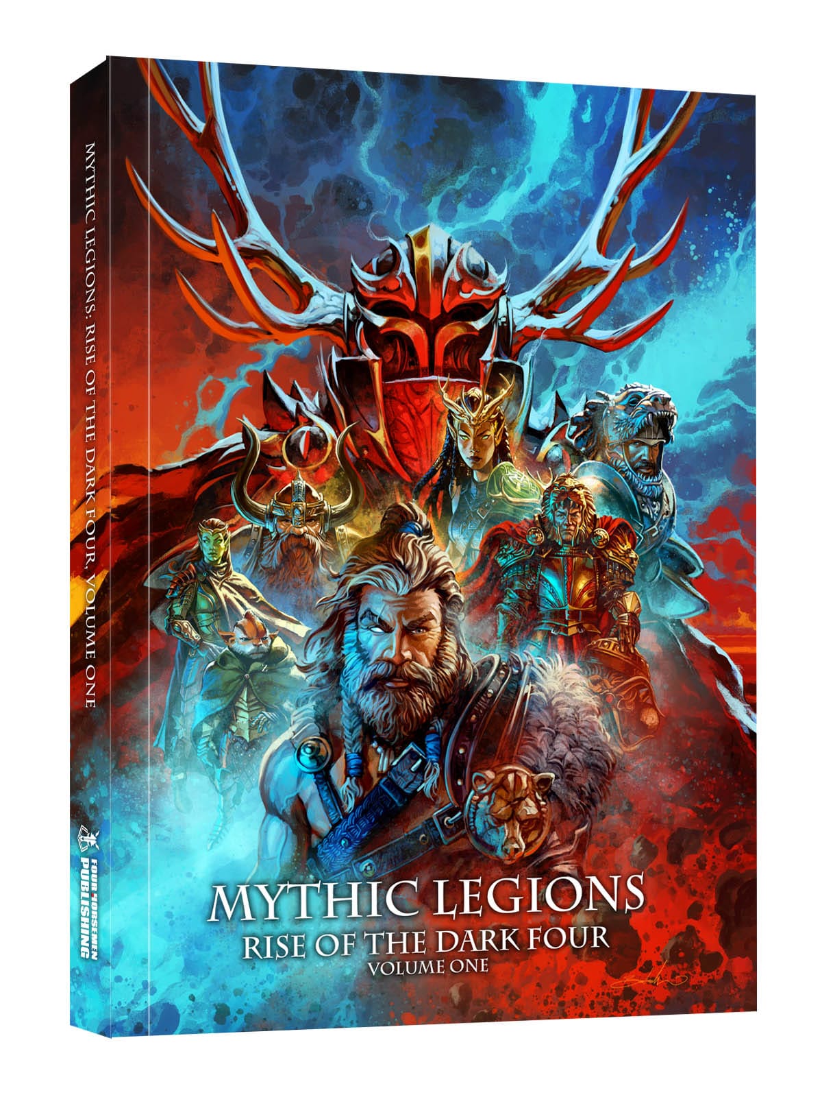 Four Horsemen Studios Mythic Legions: Rise of the Dark Four, Volume One Hardcover Book
