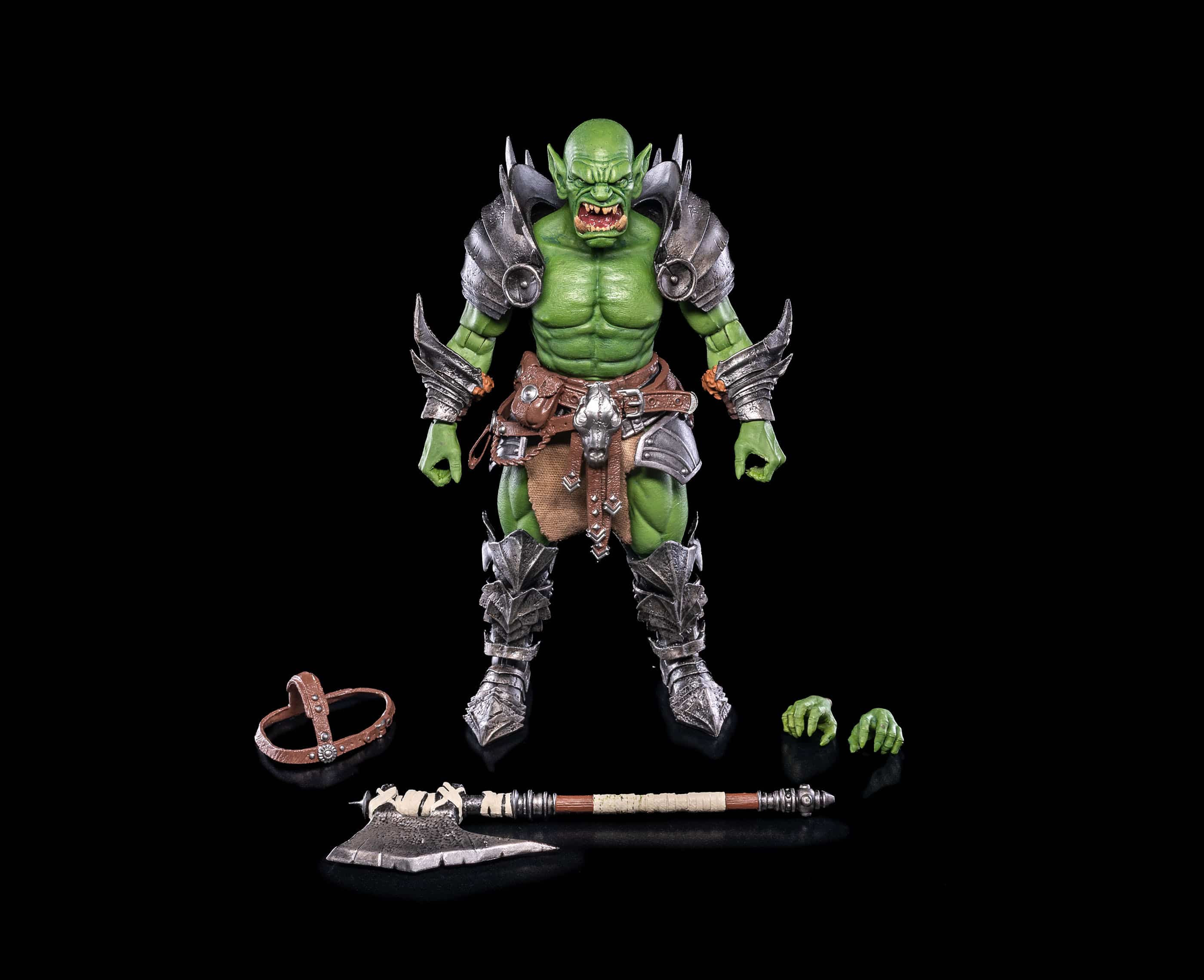 Four Horsemen Studios Mythic Legions: The Roleplaying Game Orc Barbarian Action Figure