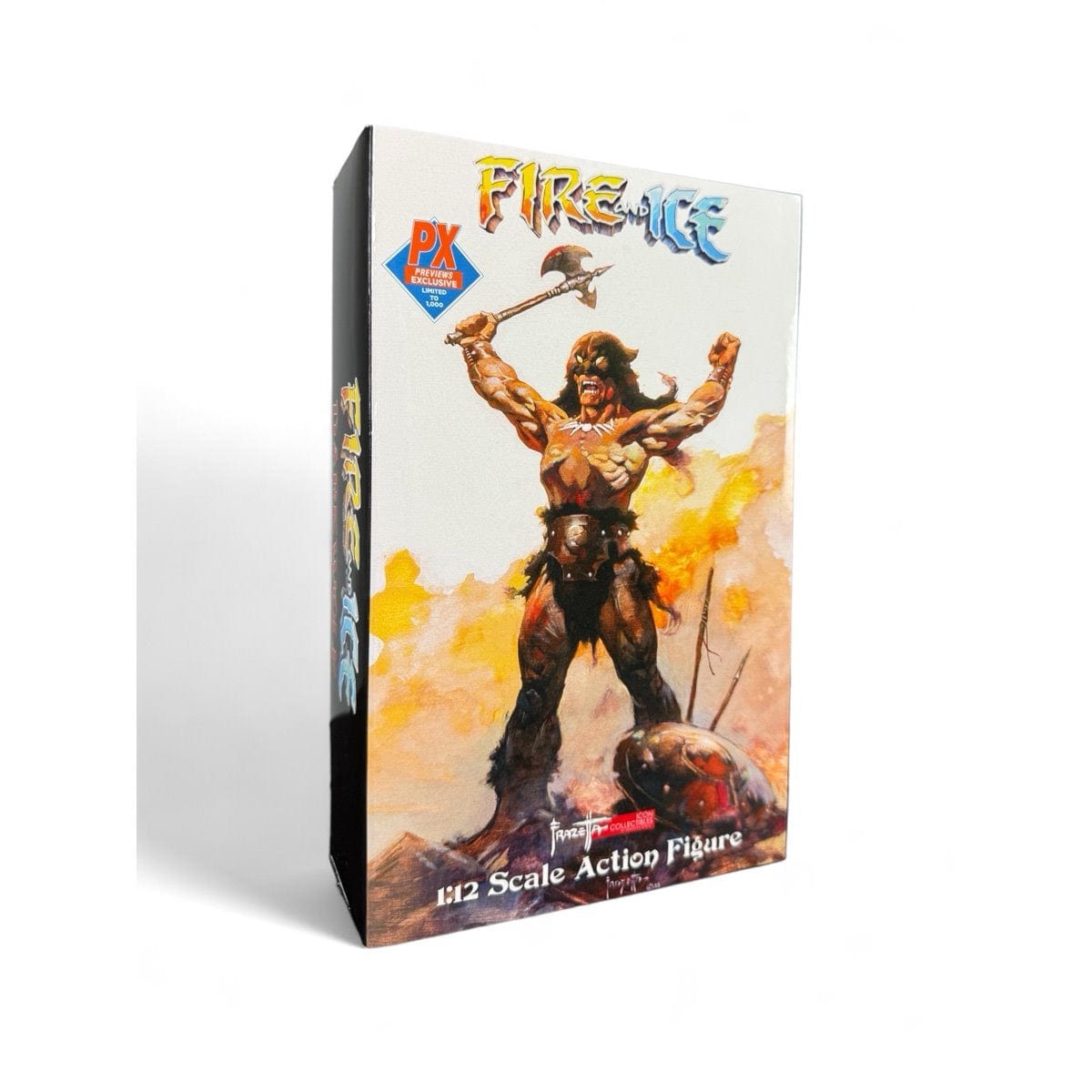 Frazetta Girls Fire and Ice Dark Wolf Animated Version 1:12 Scale Action Figure