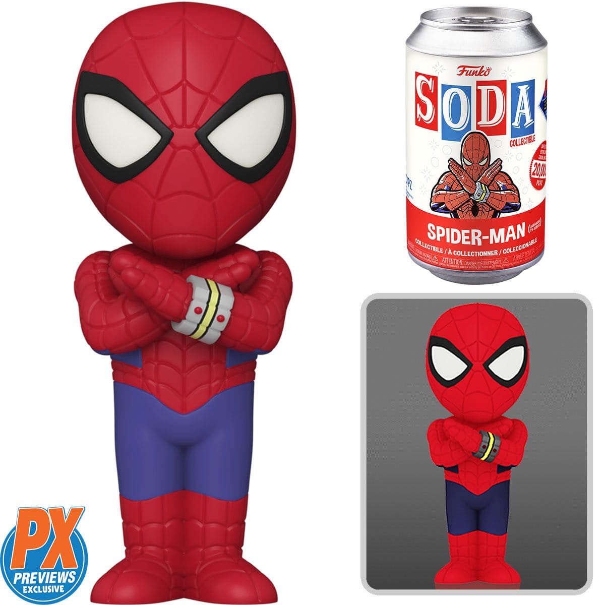 Funko Vinyl Soda Marvel Japanese Spider-Man PX Previews Exclusive