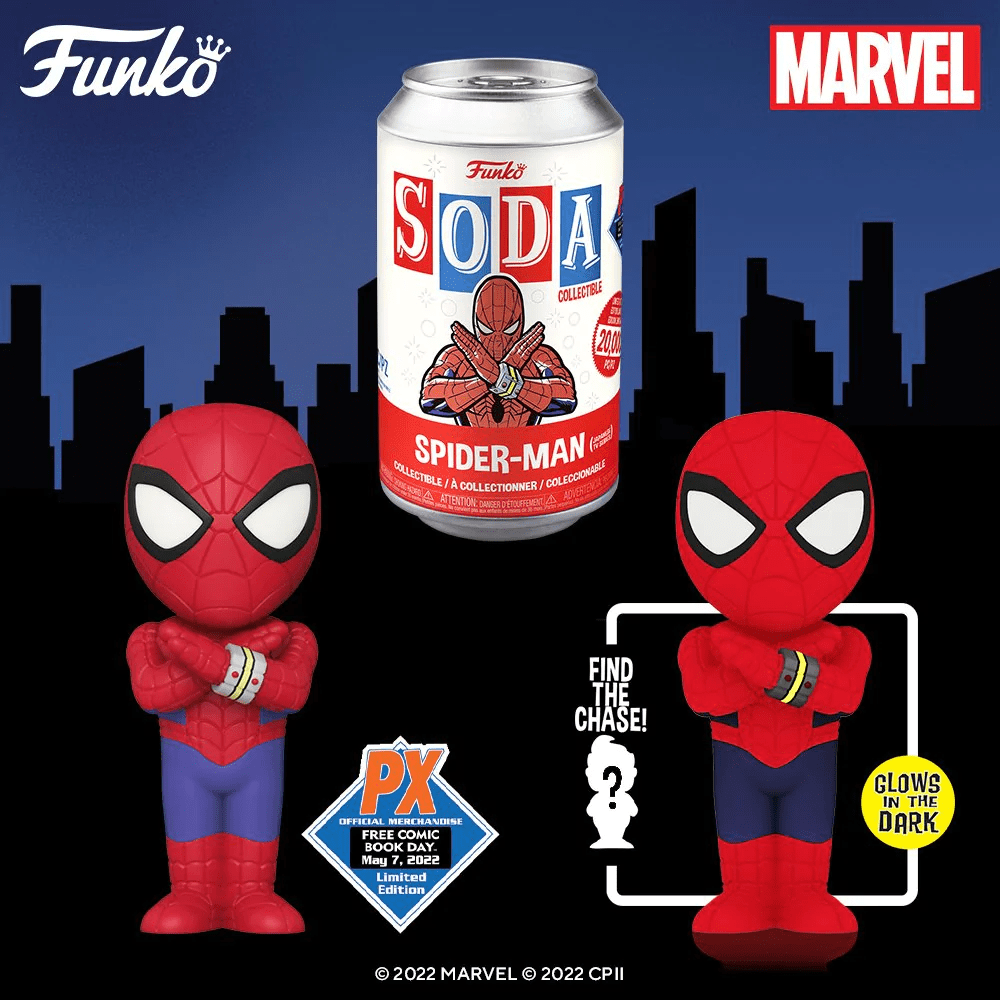 Funko Vinyl Soda Marvel Japanese Spider-Man PX Previews Exclusive