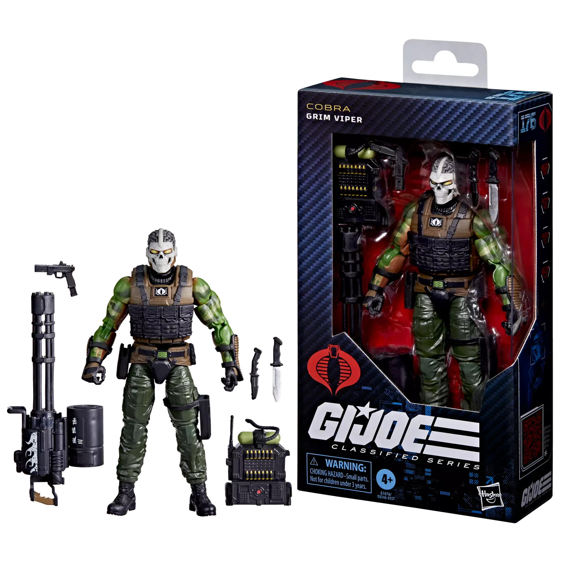 Hasbro G.I. Joe Classified Series #176 Grim Viper Action Figure