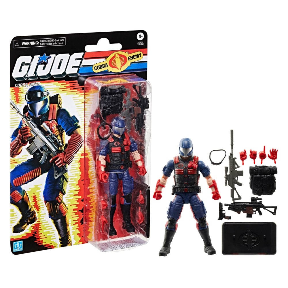 Hasbro G.I. Joe Classified Series Retro Cardback Cobra Viper Action Figure