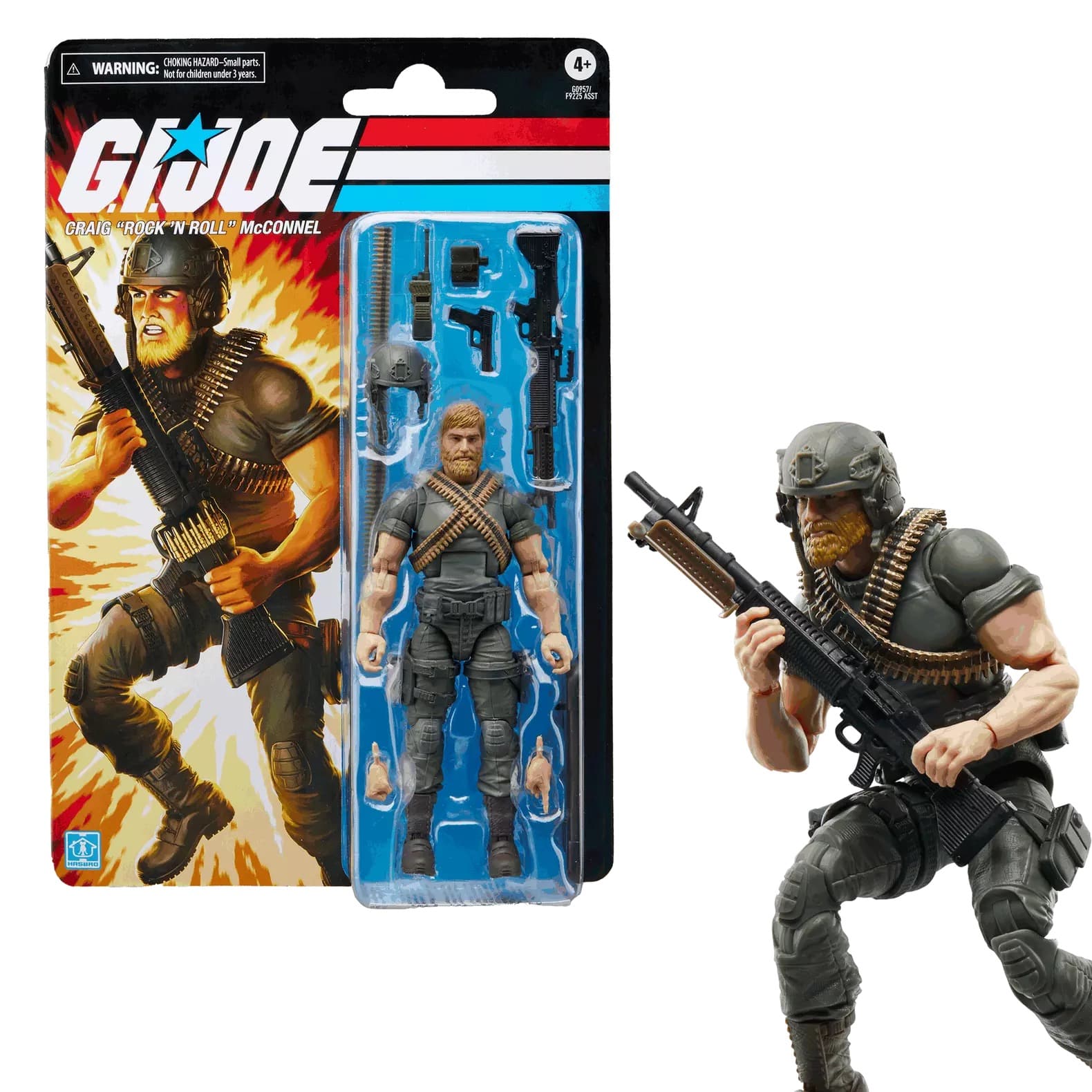 Hasbro G.I. Joe Classified Series Retro Cardback Craig “Rock ’N Roll” McConnel Action Figure