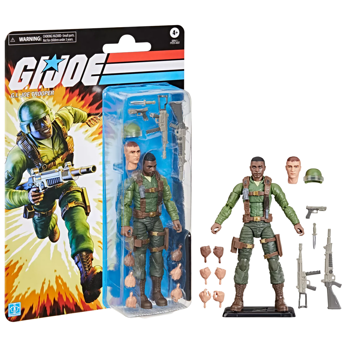 Hasbro G.I. Joe Classified Series Retro Cardback G.I. Joe Trooper Action Figure
