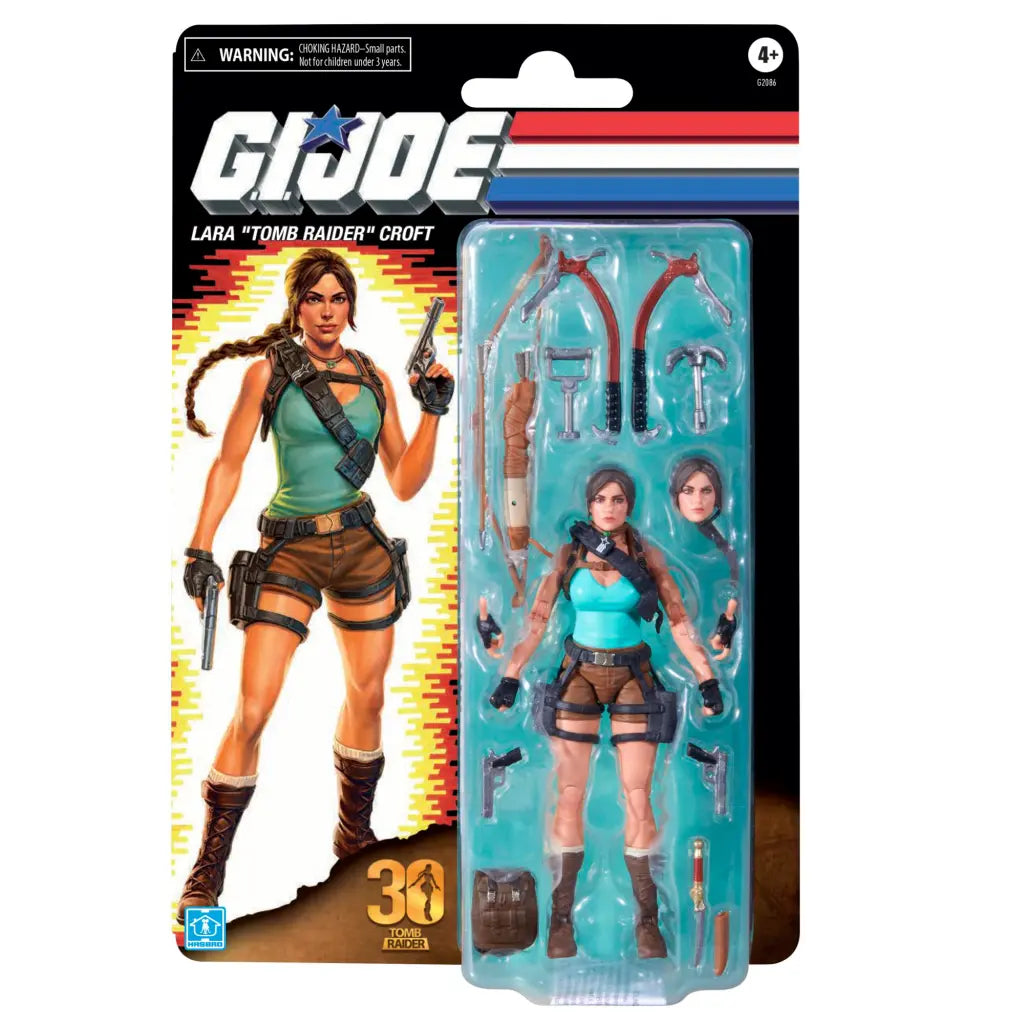 Hasbro G.I. Joe Classified Series Retro Cardback Lara Croft Tomb Raider Action Figure