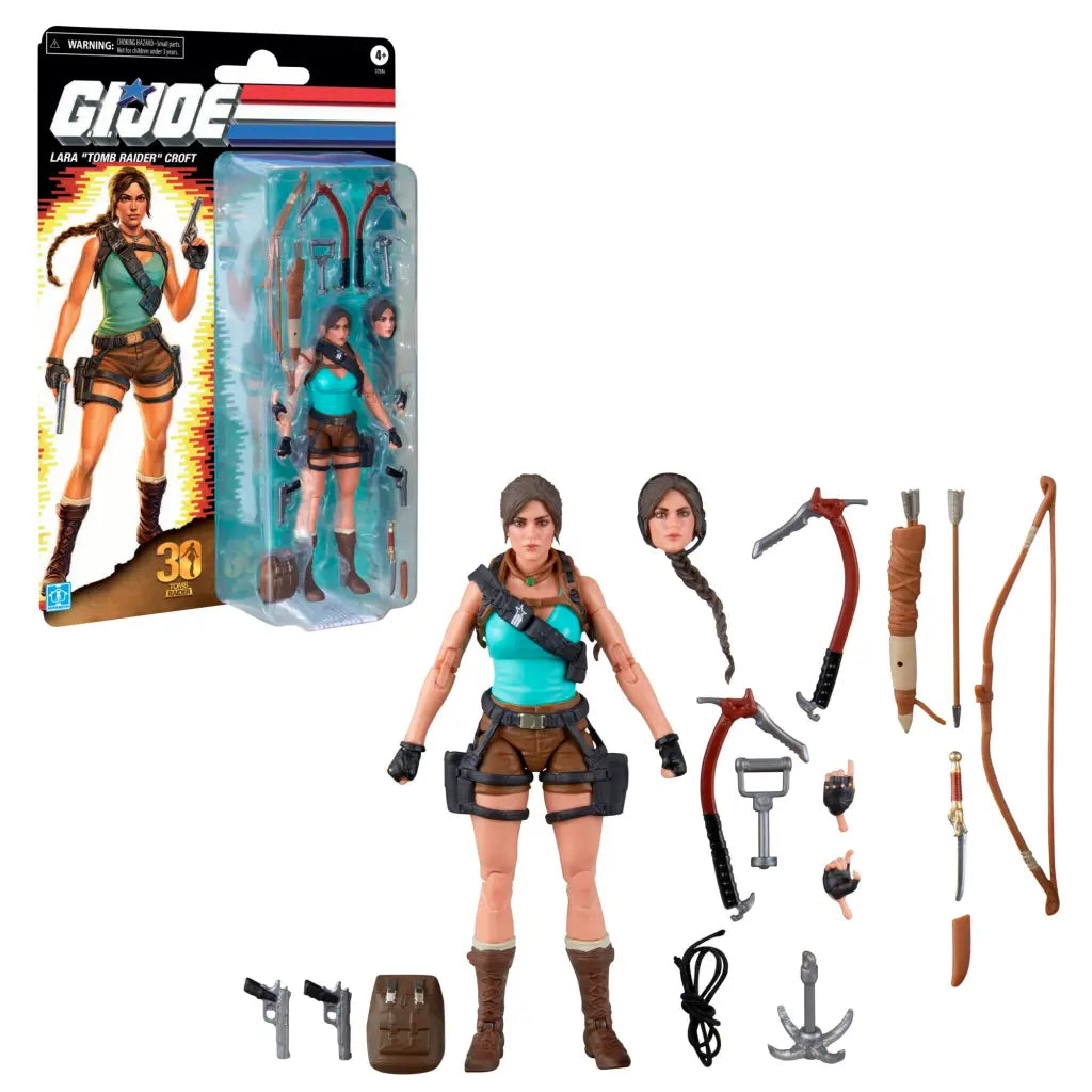 Hasbro G.I. Joe Classified Series Retro Cardback Lara Croft Tomb Raider Action Figure