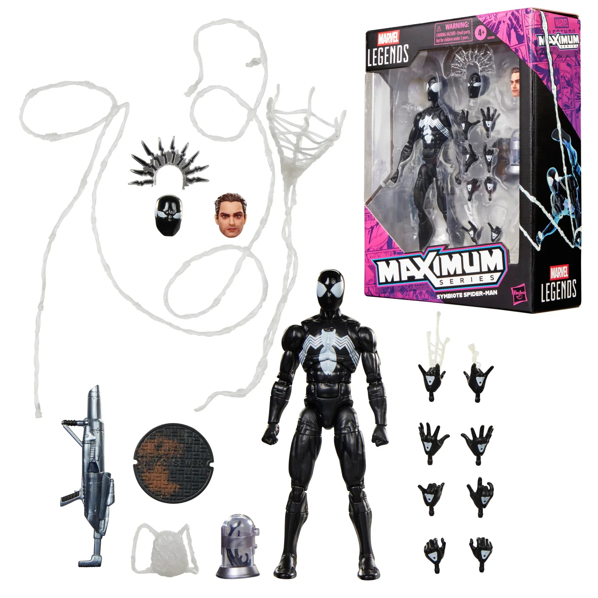 Hasbro Marvel Legends Maximum Series Symbiote Spider-Man Action Figure