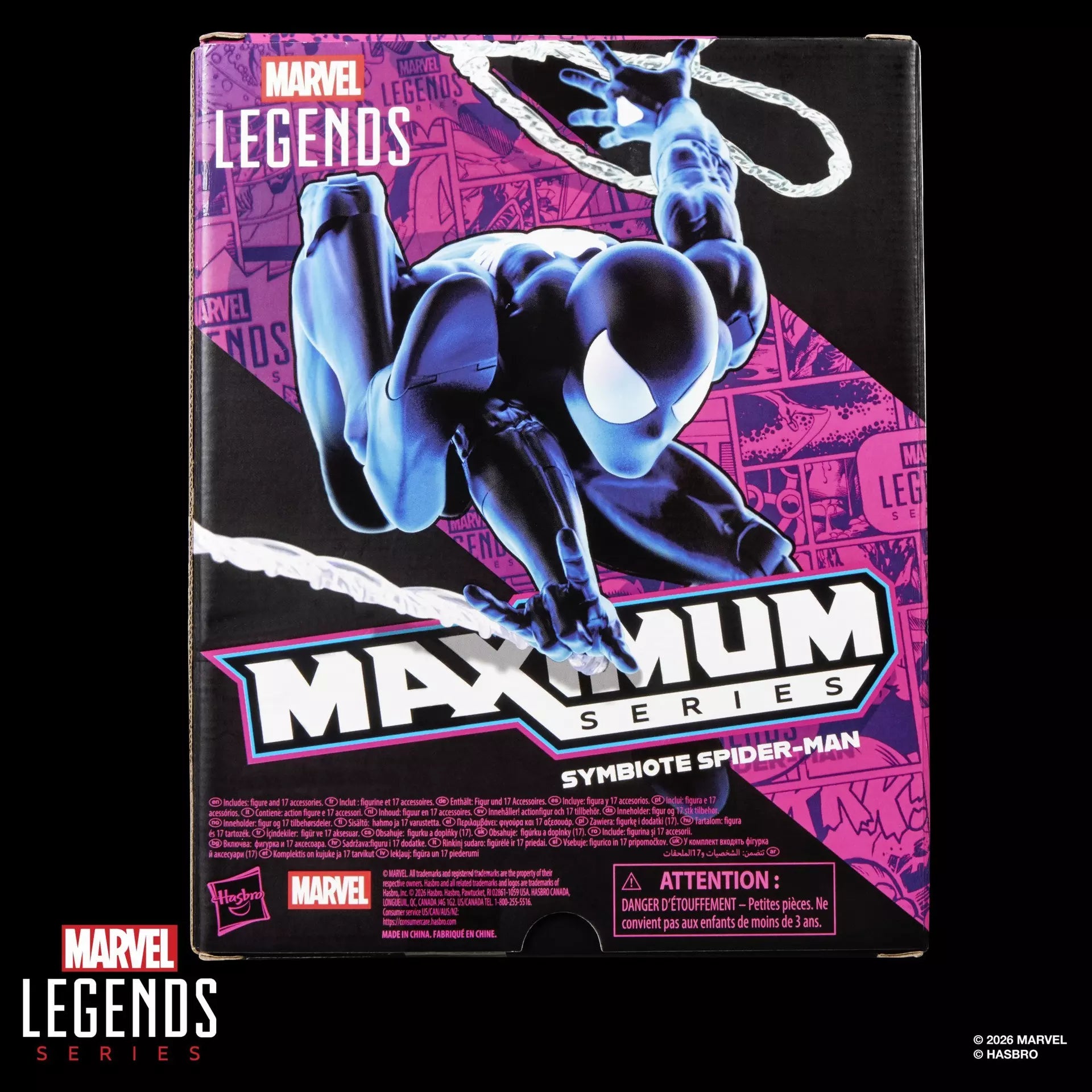 Hasbro Marvel Legends Maximum Series Symbiote Spider-Man Action Figure