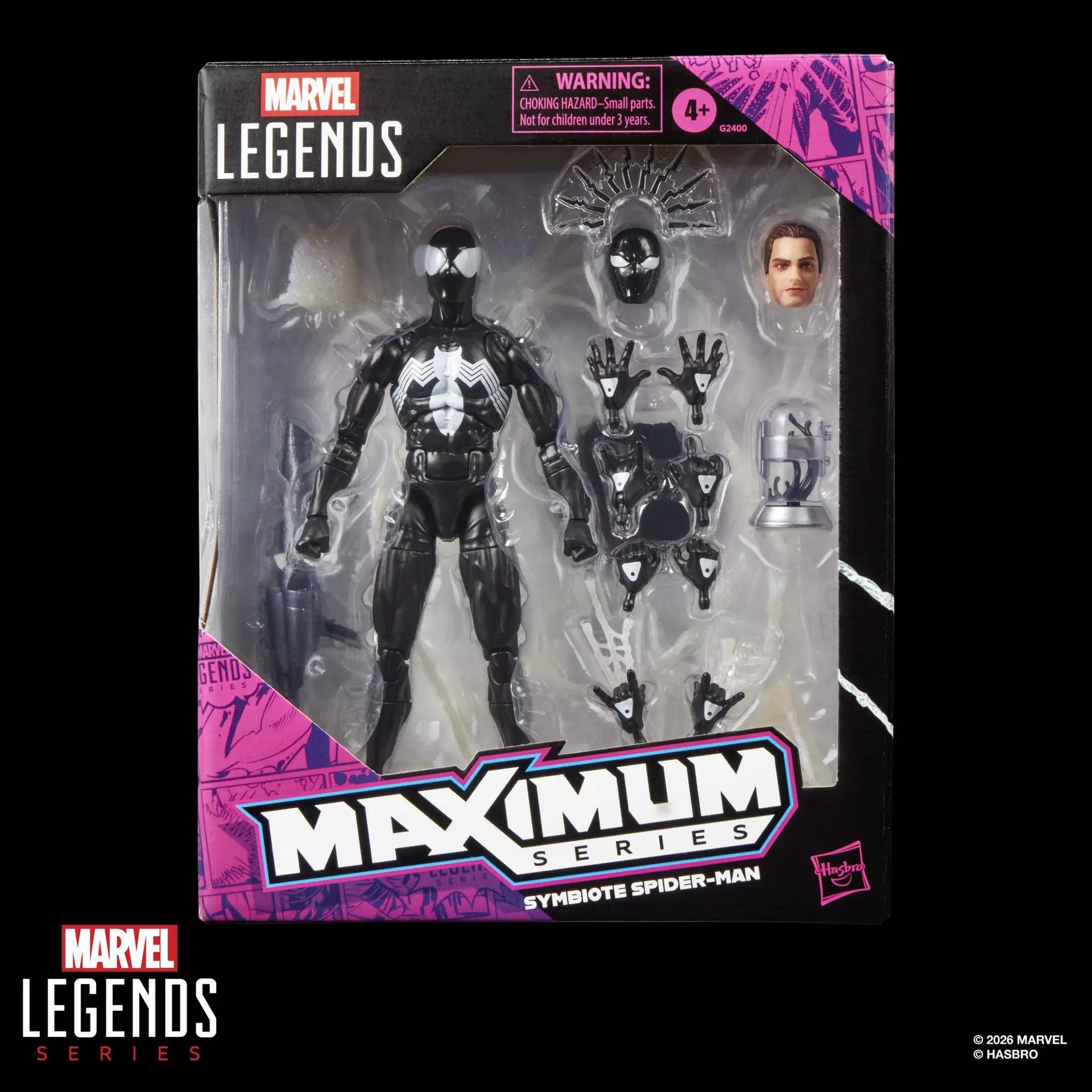 Hasbro Marvel Legends Maximum Series Symbiote Spider-Man Action Figure