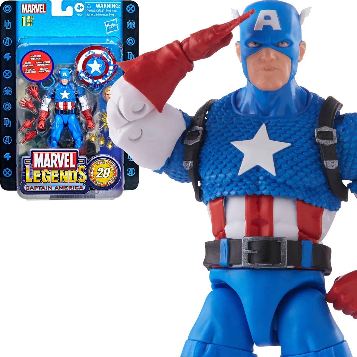 Hasbro Marvel Legends Series 20th Anniversary Captain America Action Figure