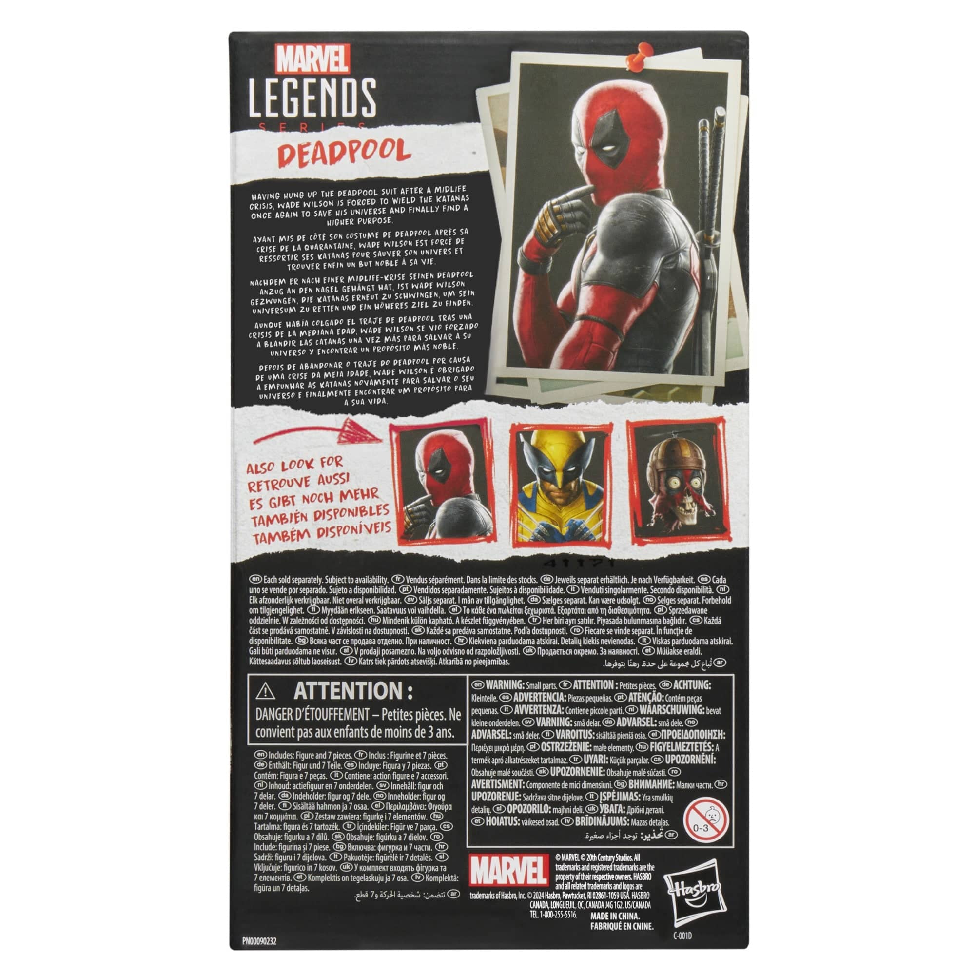 Hasbro Marvel Legends Series Deadpool & Wolverine Deadpool Action Figure