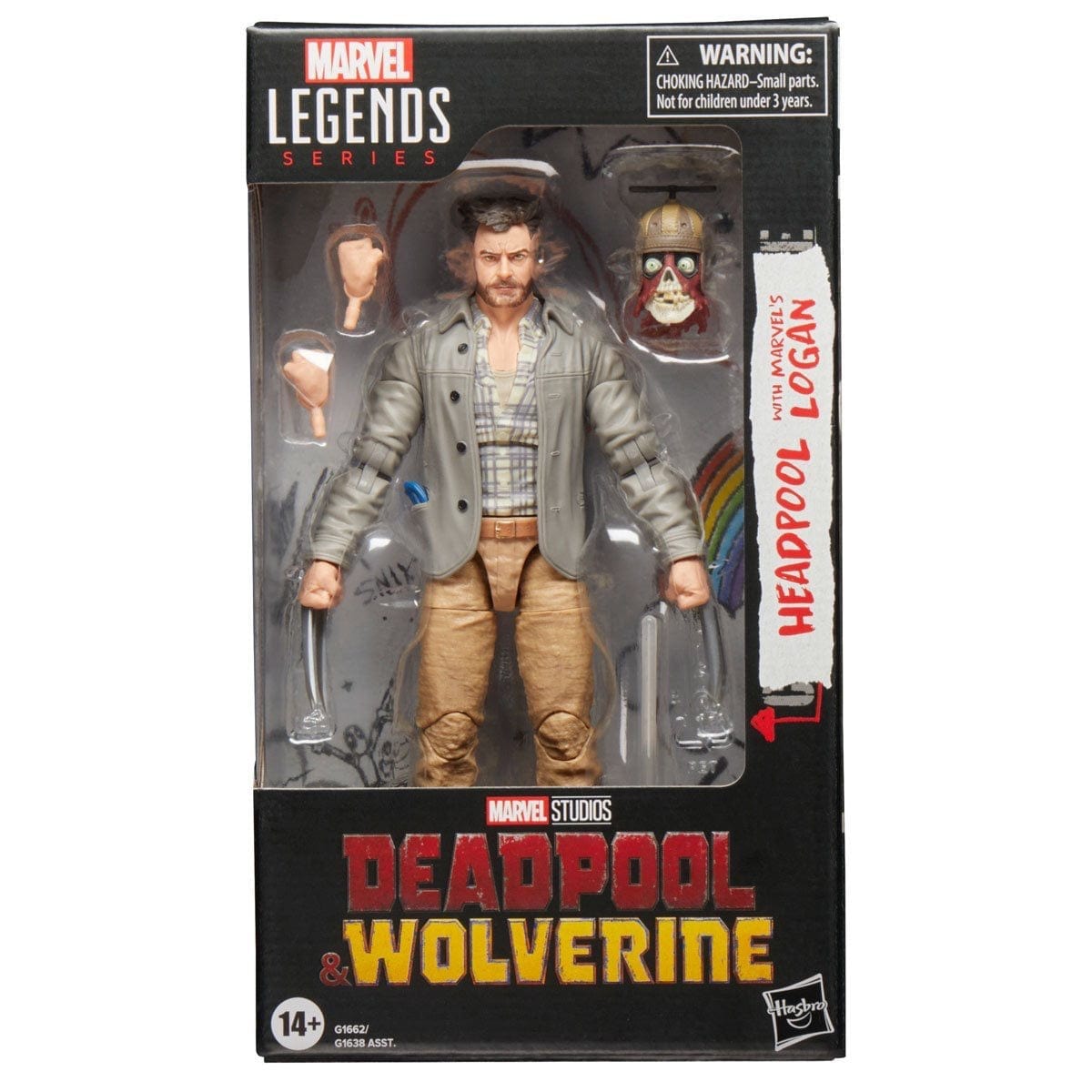 Hasbro Marvel Legends Series Deadpool & Wolverine Headpool with Logan Action Figure