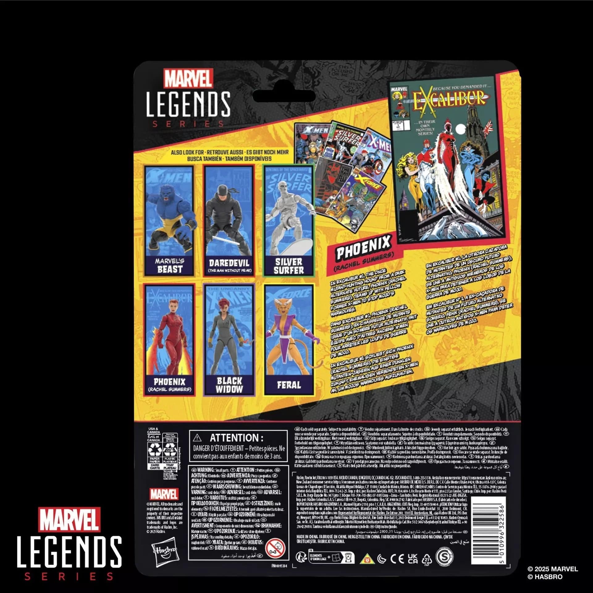 Hasbro Marvel Legends Series Excalibur #1 Phoenix (Rachel Summers) Action Figure