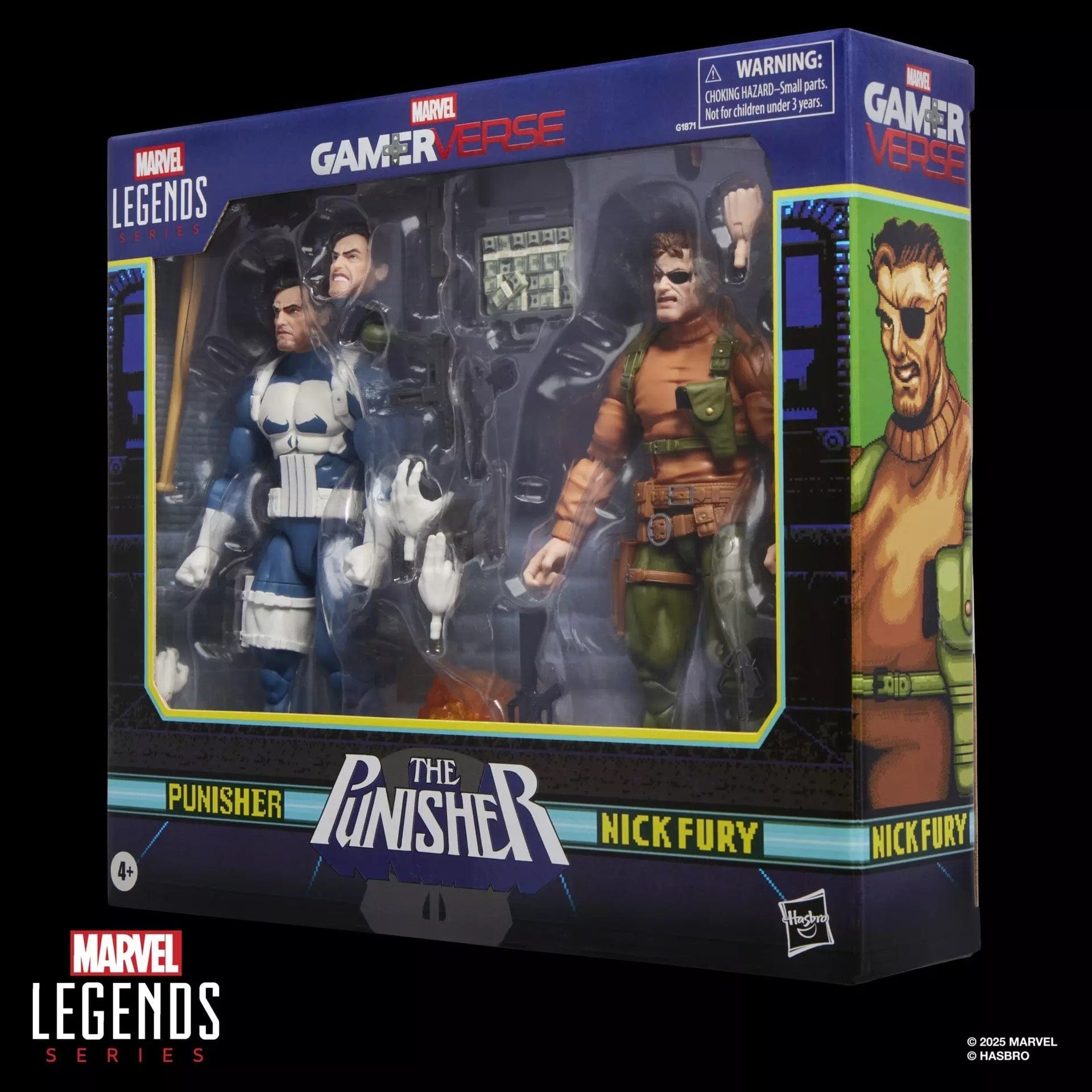 Hasbro Marvel Legends Series Gamerverse Punisher and Nick Fury Action Figure Two-Pack