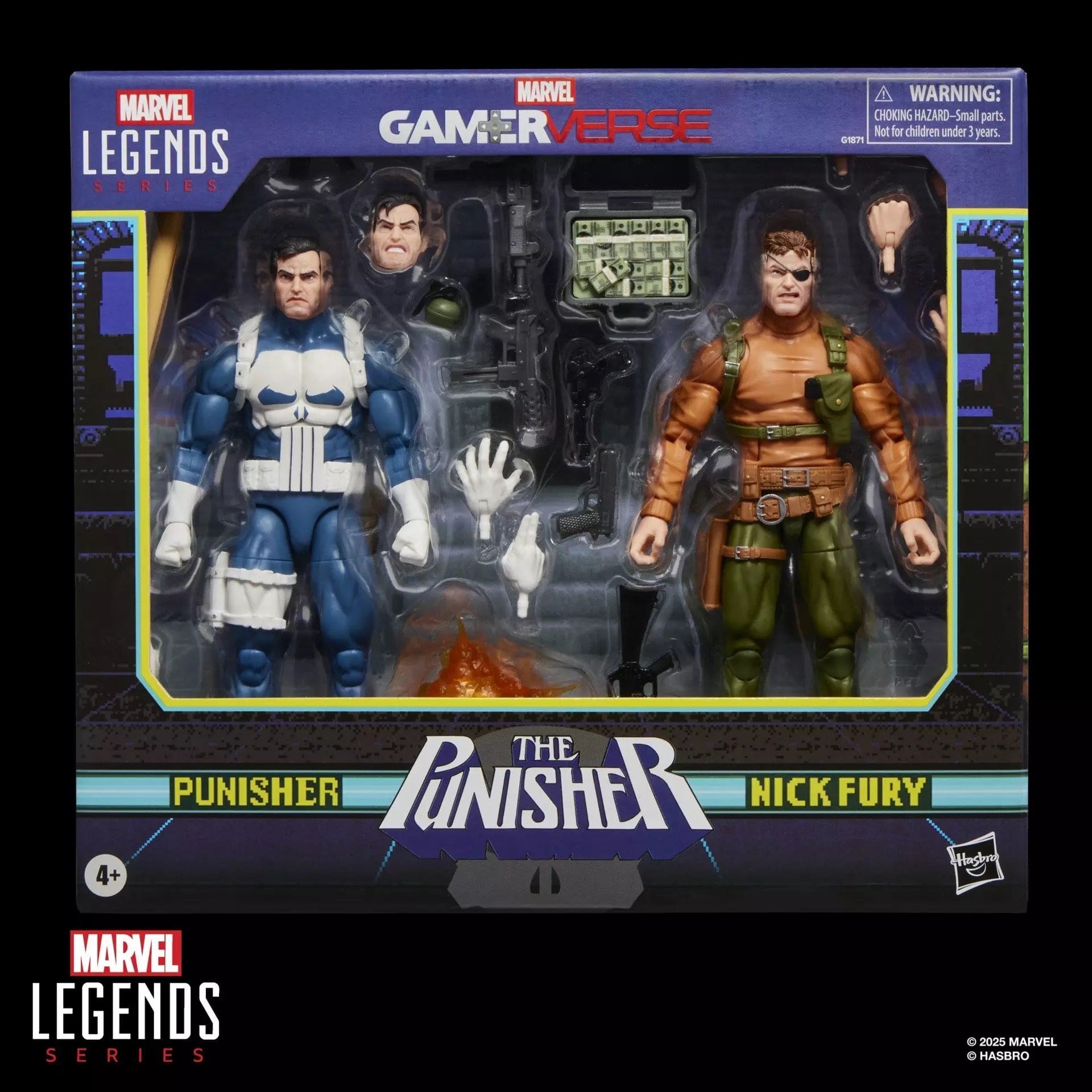 Hasbro Marvel Legends Series Gamerverse Punisher and Nick Fury Action Figure Two-Pack