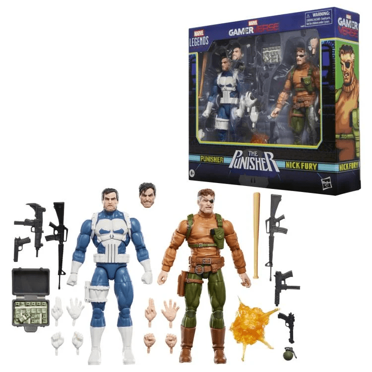 Hasbro Marvel Legends Series Gamerverse Punisher and Nick Fury Action Figure Two-Pack