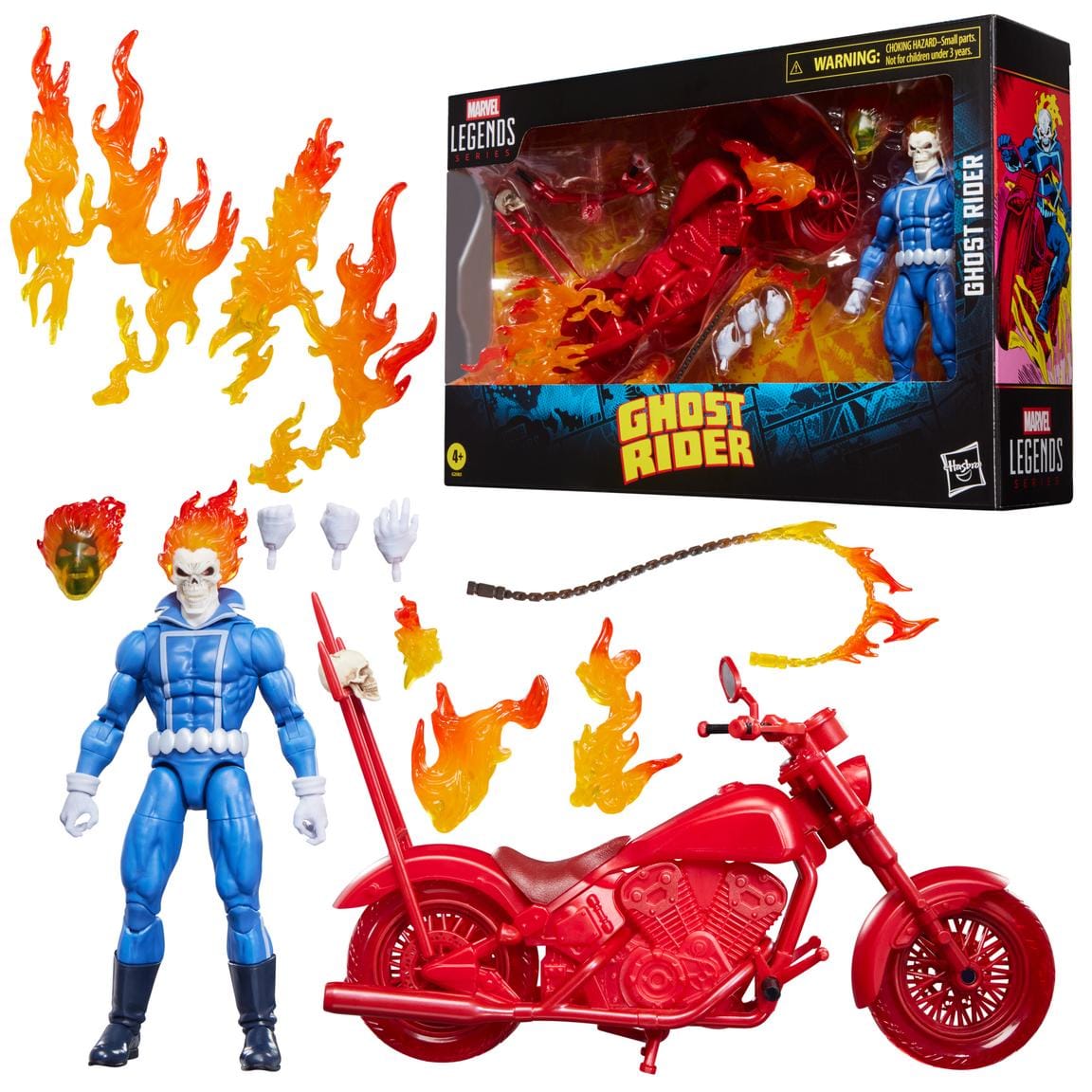 Hasbro Marvel Legends Series Ghost Rider Johnny Blaze Action Figure with Motorcycle