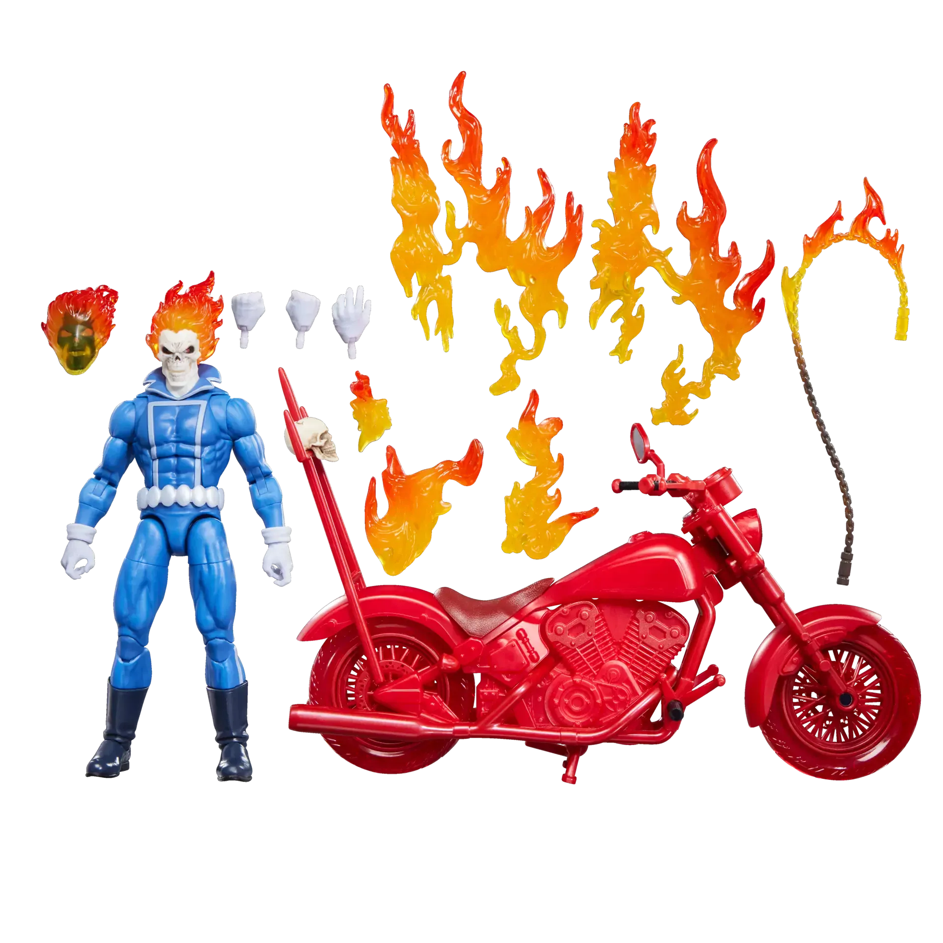 Hasbro Marvel Legends Series Ghost Rider Johnny Blaze Action Figure with Motorcycle