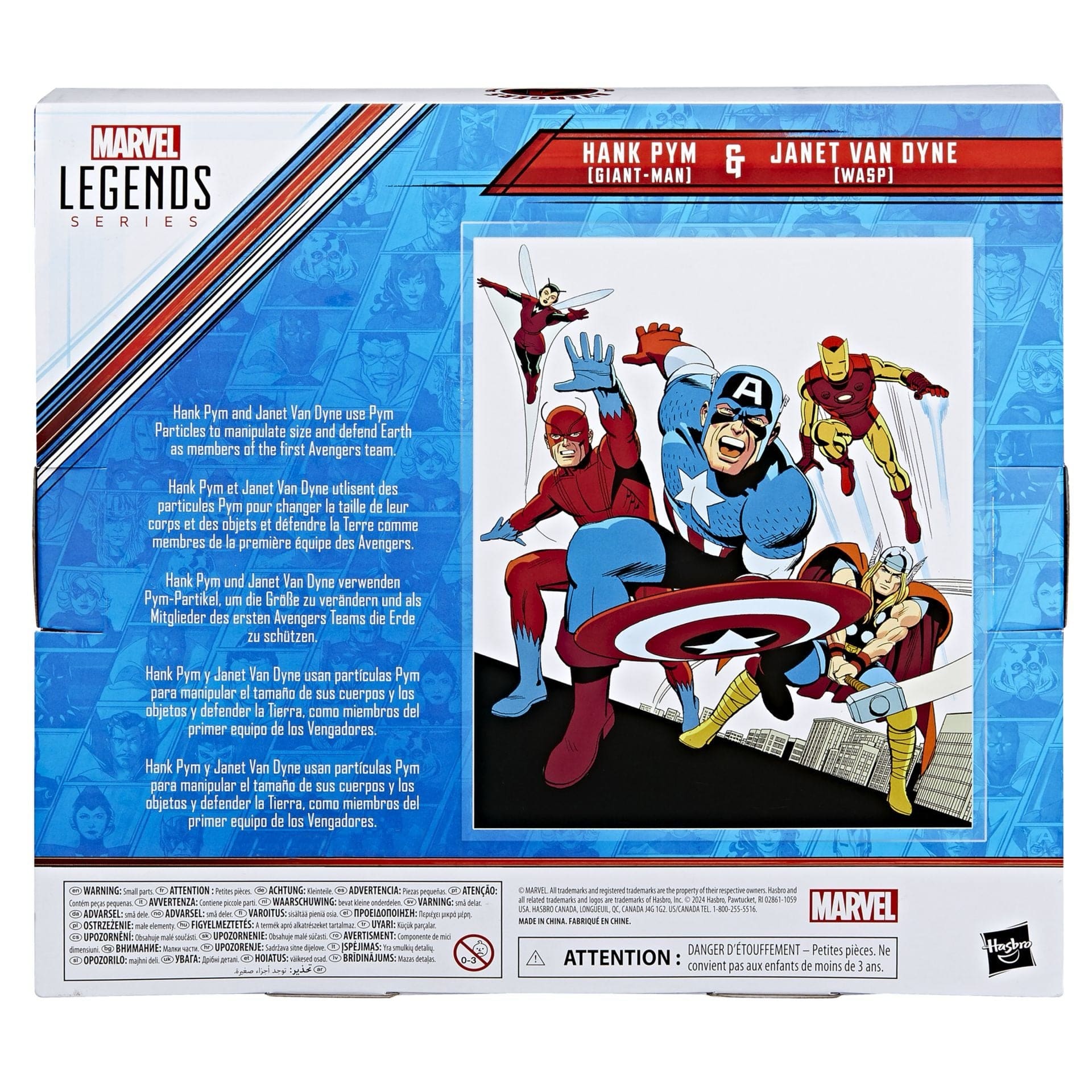 Hasbro Marvel Legends Series Hank Pym (Giant-Man) & Janet Van Dyne (Wasp) Action Figure 2-Pack