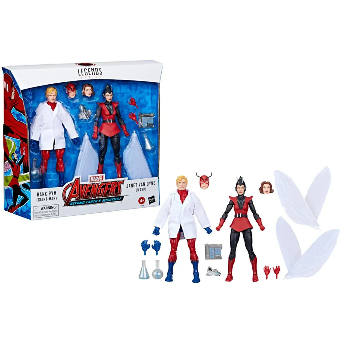 Hasbro Marvel Legends Series Hank Pym (Giant-Man) & Janet Van Dyne (Wasp) Action Figure 2-Pack