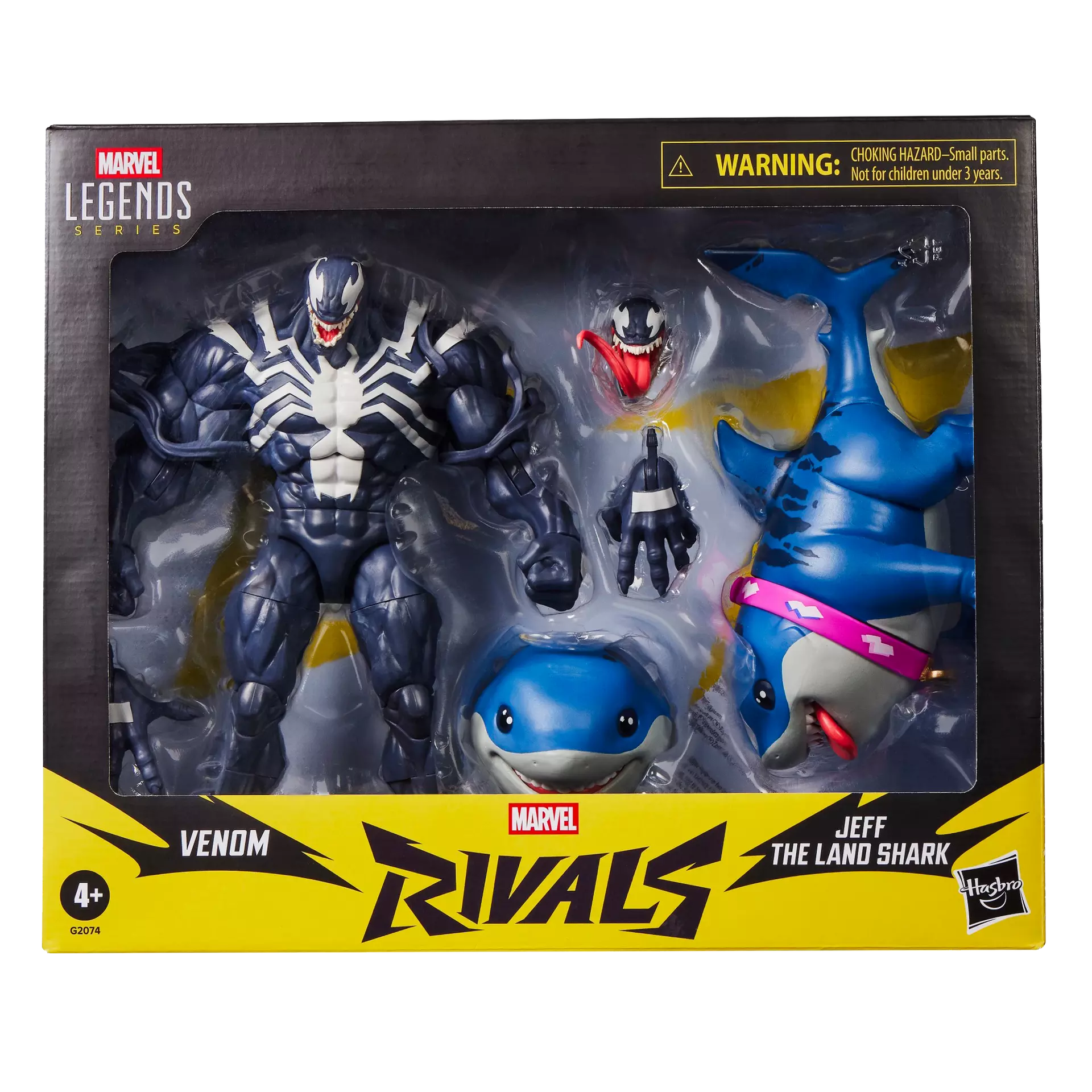 Hasbro Marvel Legends Series Marvel Rivals Venom and Jeff the Land Shark Action Figures