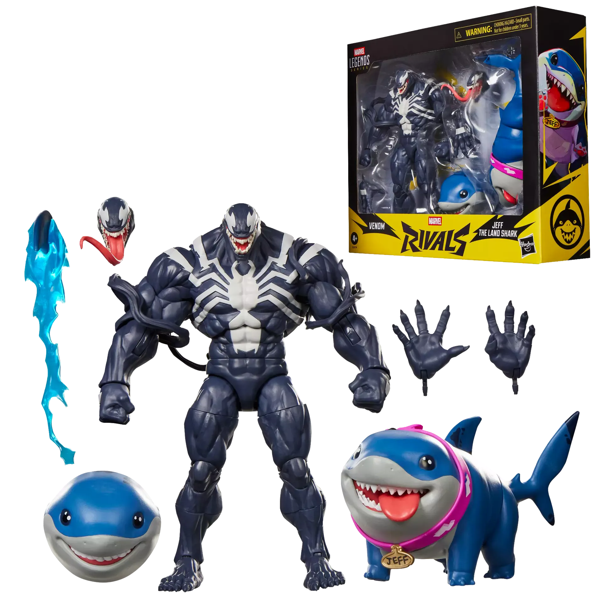 Hasbro Marvel Legends Series Marvel Rivals Venom and Jeff the Land Shark Action Figures